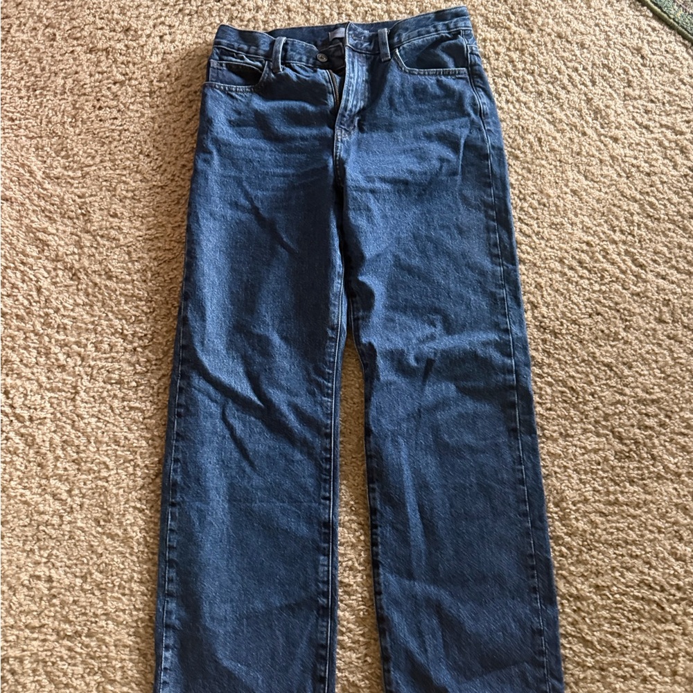JW Anderson x Uniqlo Straight Leg Jeans Women’s 26x31 Light Wash 100% Cotton